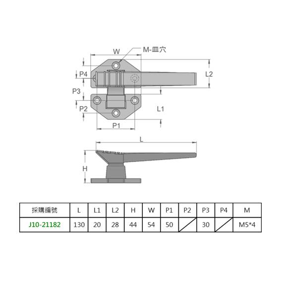 門把手 迫緊式 130 中型 SUS J10