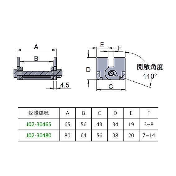 鉸鏈 孔蓋用 SUS J02