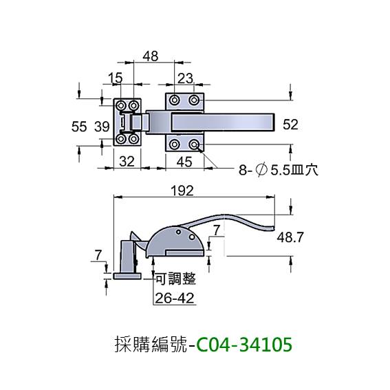 庫門把手 SUS C04